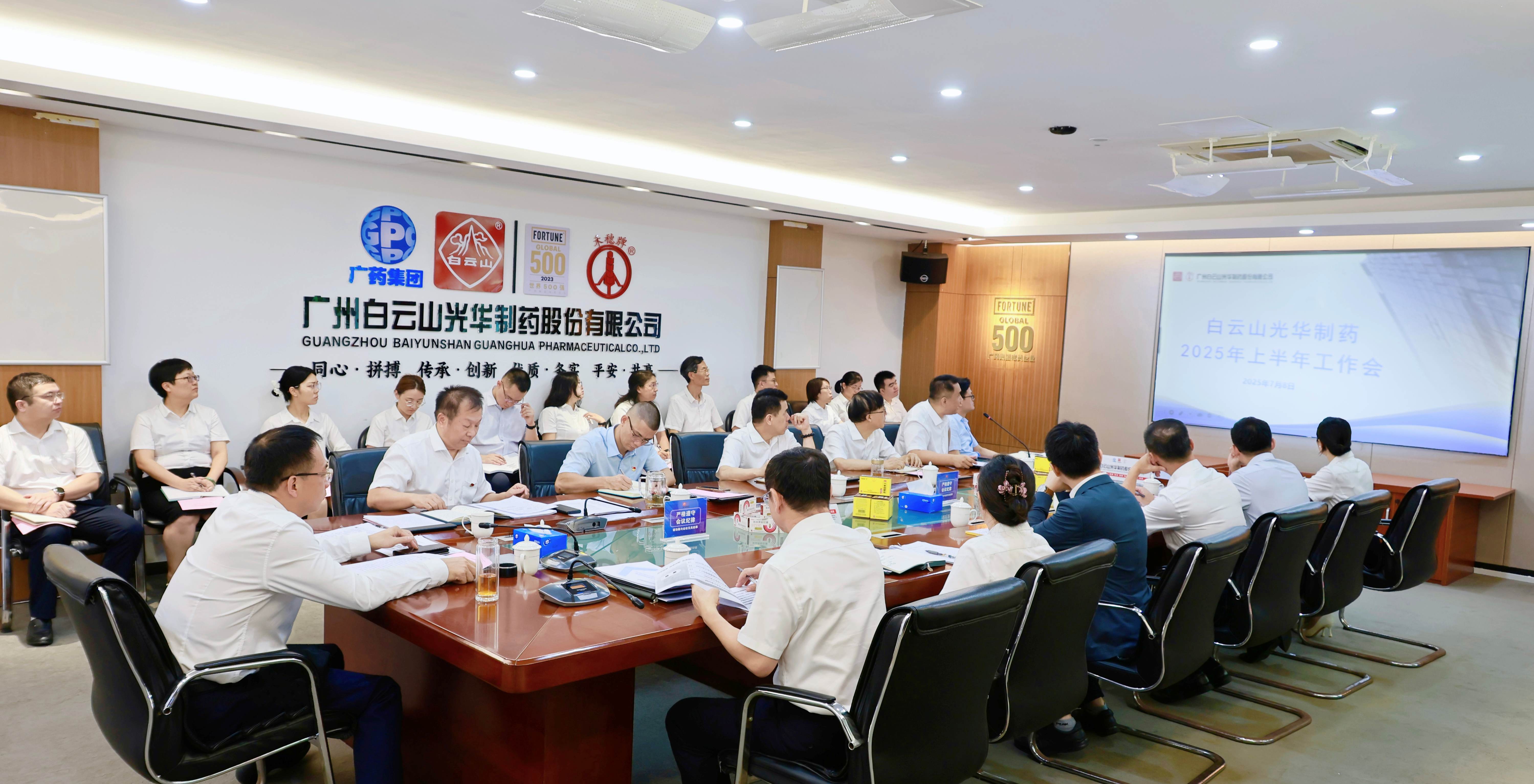 严实作风强基本 奋楫冲刺立异绩——白云山腾博会官网制药召开2025年上半年岁情聚会